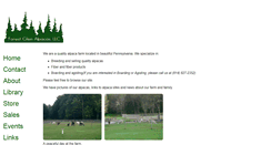 Desktop Screenshot of forestglenalpacas.com